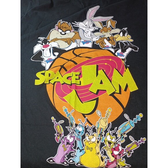 Space Jam Tune Squad T-Shirt Size M WB Looney Tunes Bugs Taz Daffy Unisex Tee - Picture 14 of 14
